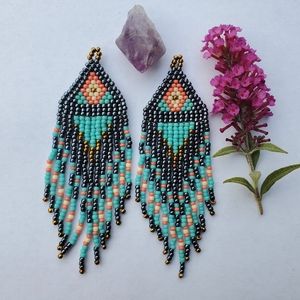 Seed bead earrings